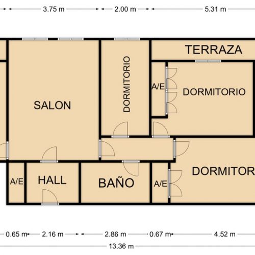 PLANO AVDA MANZANARES 196