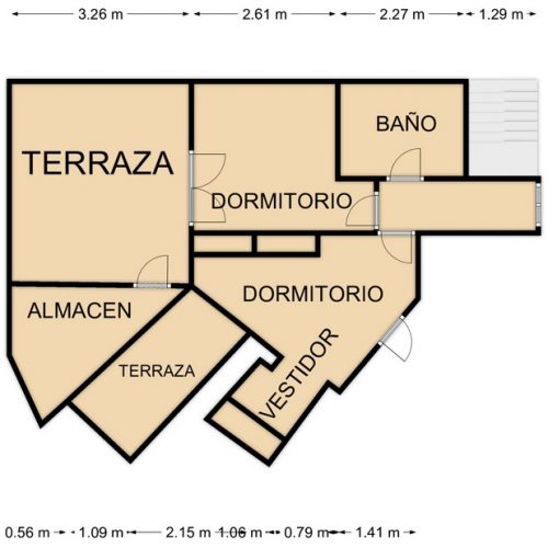 PLANO PUERTO DE LOS LEONES 6, PLANTA ALTA